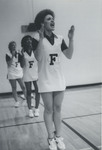 Cheerleaders Cheering at Basketball Game, 1982 by Franklin University