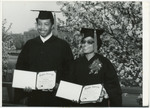 Two Students with Diploma, 1979 by Franklin University