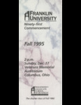 Fall 1995 Commencement by Franklin University