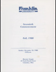 Fall 1988 Commencement by Franklin University