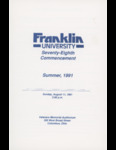 Summer 1991 Commencement by Franklin University