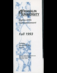 Fall 1993 Commencement by Franklin University
