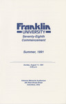 Summer 1991 Commencement