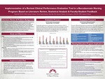 Implemention of Revised Clinical Performance Evaluation Tool in a Baccalaureate Nursing Program: Based on Literature Review, Statistical Analysis & Faculty-Student Feedback