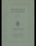 Department of Business Fifteenth Annual Announcement, 1919-1920
