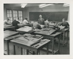 Students and Instructor in Drafting Class, undated by Franklin University